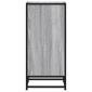 vidaXL Ραφιέρα Γκρι Sonoma 35,5x35x76 εκ. Επεξ. Ξύλο + Μέταλλο