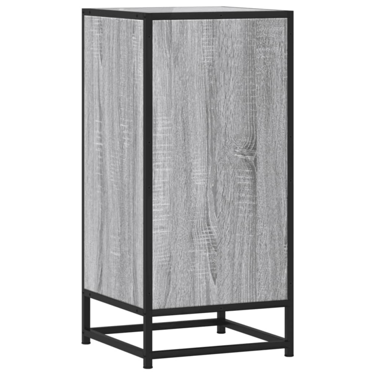 vidaXL Ραφιέρα Γκρι Sonoma 35,5x35x76 εκ. Επεξ. Ξύλο + Μέταλλο