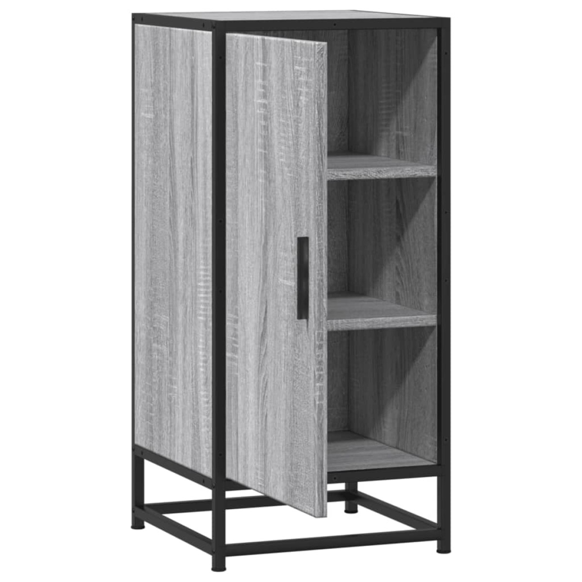 vidaXL Ραφιέρα Γκρι Sonoma 35,5x35x76 εκ. Επεξ. Ξύλο + Μέταλλο