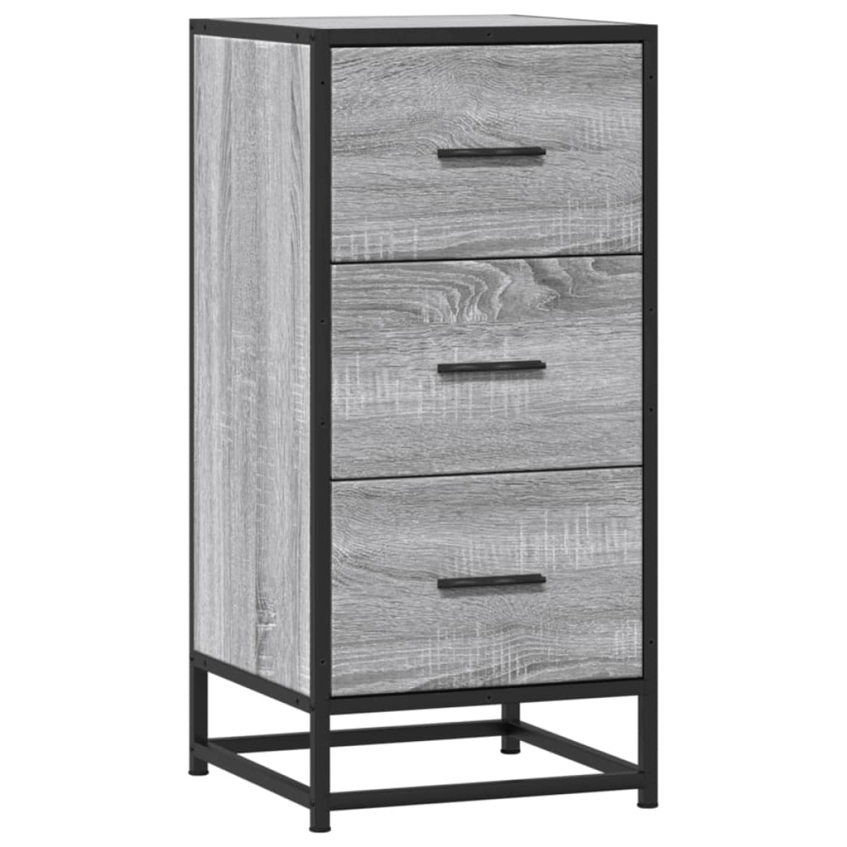 vidaXL Ραφιέρα Γκρι Sonoma 35,5x35x76 εκ. Επεξ. Ξύλο + Μέταλλο