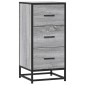 vidaXL Ραφιέρα Γκρι Sonoma 35,5x35x76 εκ. Επεξ. Ξύλο + Μέταλλο
