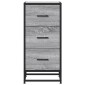 vidaXL Ραφιέρα Γκρι Sonoma 35,5x35x76 εκ. Επεξ. Ξύλο + Μέταλλο