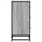vidaXL Ραφιέρα Γκρι Sonoma 35,5x35x76 εκ. Επεξ. Ξύλο + Μέταλλο