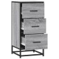 vidaXL Ραφιέρα Γκρι Sonoma 35,5x35x76 εκ. Επεξ. Ξύλο + Μέταλλο