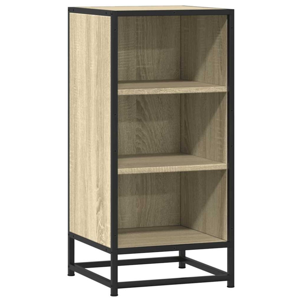 vidaXL Συρταριέρα Sonoma Δρυς 35,5x35x76 εκ. Επεξ. Ξύλο + Μέταλλο