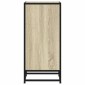 vidaXL Συρταριέρα Sonoma Δρυς 35,5x35x76 εκ. Επεξ. Ξύλο + Μέταλλο