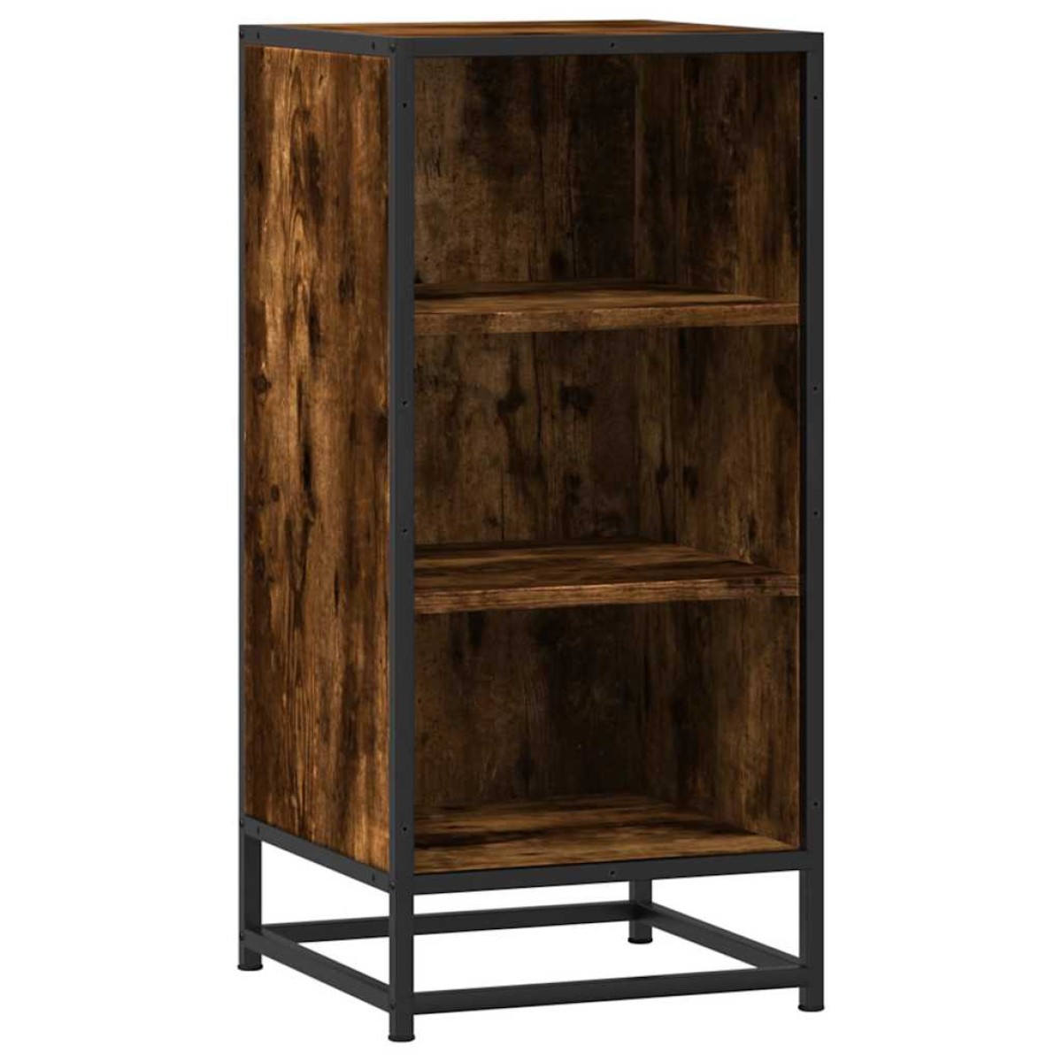 vidaXL Ραφιέρα Καπνιστή Δρυς 35,5x35x76 εκ. Επεξ. Ξύλο + Μέταλλο