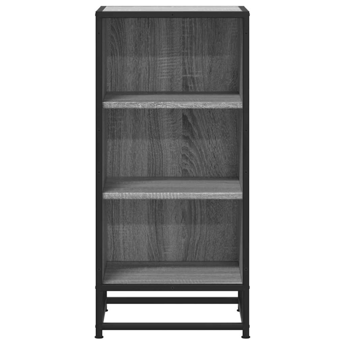 vidaXL Ραφιέρα Γκρι Sonoma 35,5x35x76 εκ. Επεξ. Ξύλο + Μέταλλο