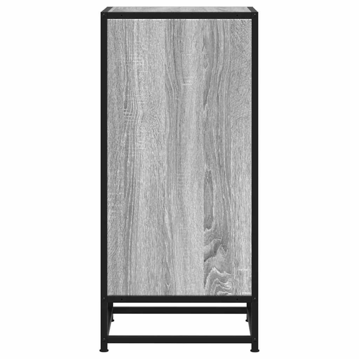 vidaXL Ραφιέρα Γκρι Sonoma 35,5x35x76 εκ. Επεξ. Ξύλο + Μέταλλο