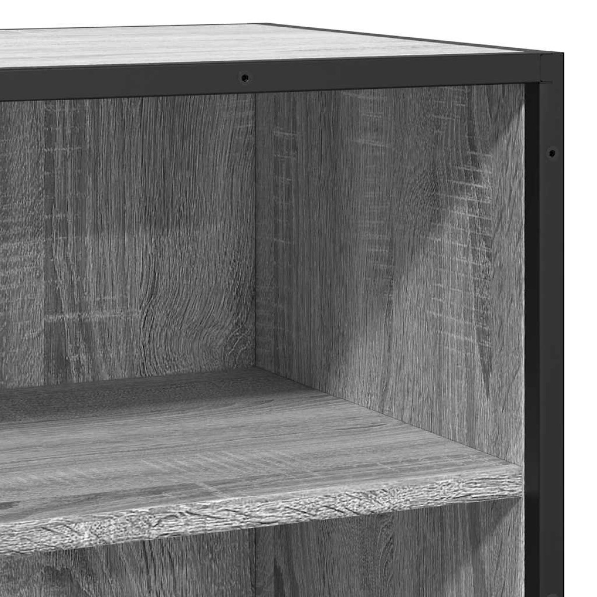 vidaXL Ραφιέρα Γκρι Sonoma 35,5x35x76 εκ. Επεξ. Ξύλο + Μέταλλο