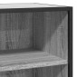vidaXL Ραφιέρα Γκρι Sonoma 35,5x35x76 εκ. Επεξ. Ξύλο + Μέταλλο