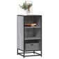vidaXL Ραφιέρα Γκρι Sonoma 35,5x35x76 εκ. Επεξ. Ξύλο + Μέταλλο