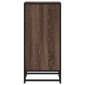 vidaXL Ραφιέρα Καφέ Δρυς 35,5x35x76 εκ. Επεξ. Ξύλο + Μέταλλο