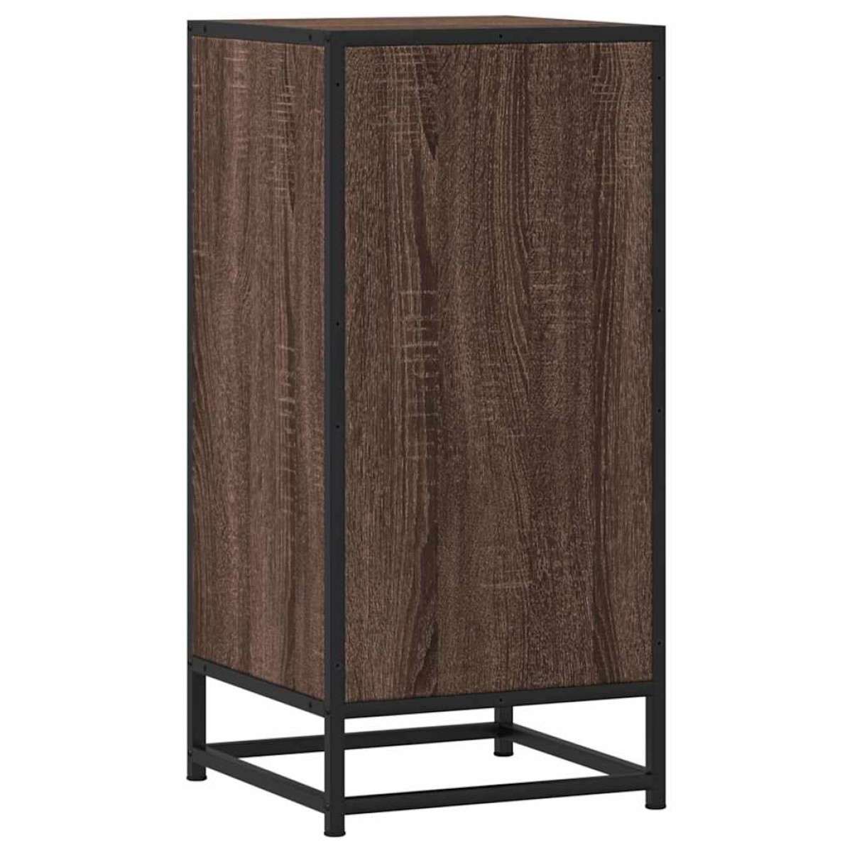 vidaXL Ραφιέρα Καφέ Δρυς 35,5x35x76 εκ. Επεξ. Ξύλο + Μέταλλο