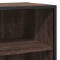 vidaXL Ραφιέρα Καφέ Δρυς 35,5x35x76 εκ. Επεξ. Ξύλο + Μέταλλο