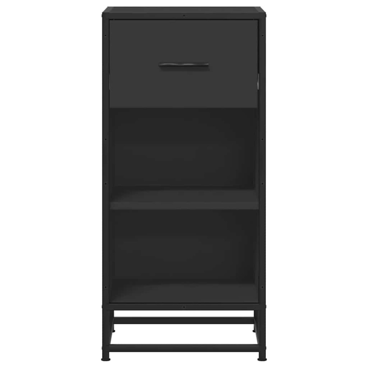 vidaXL Ραφιέρα Καφέ Δρυς 35,5x35x76 εκ. Επεξ. Ξύλο + Μέταλλο