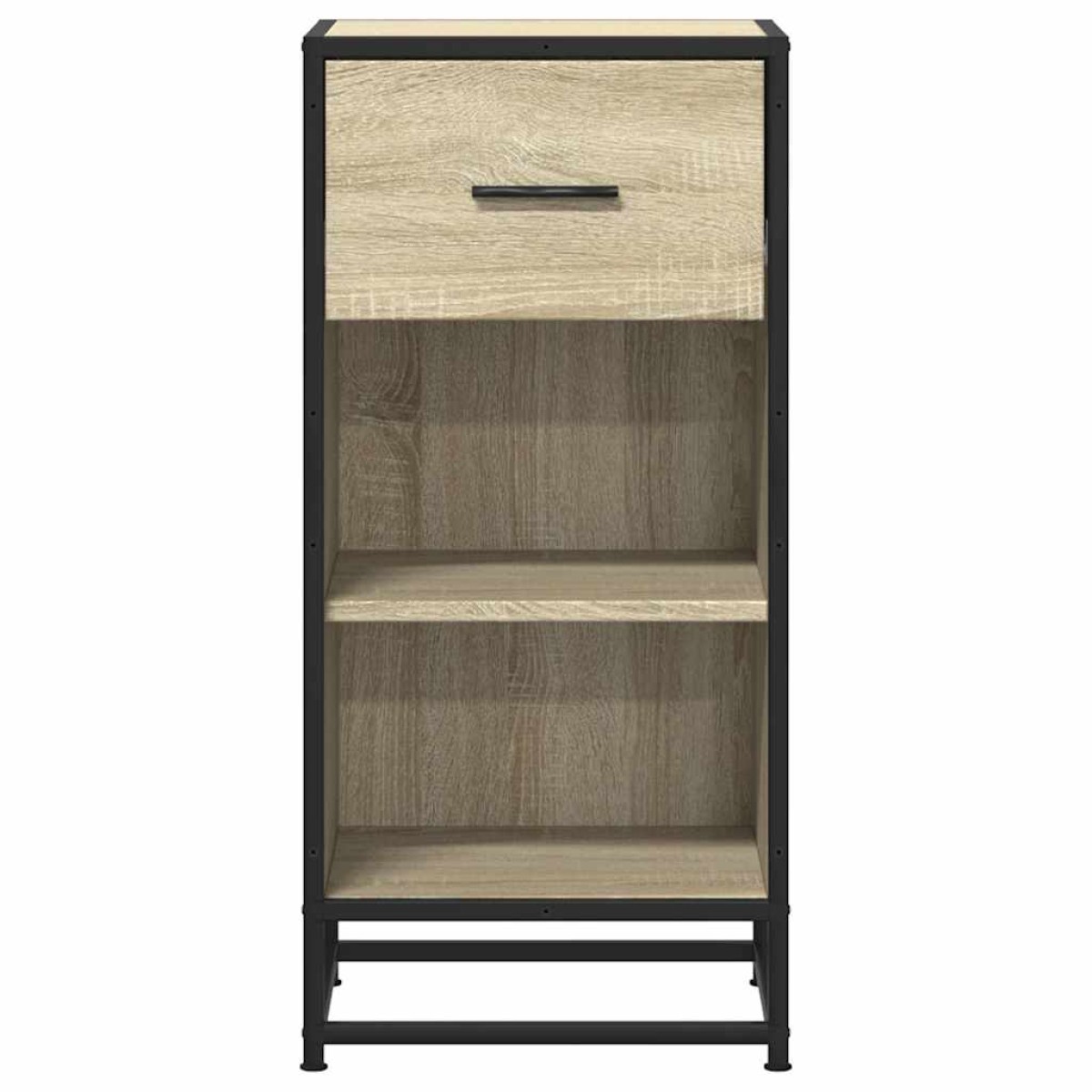 vidaXL Συρταριέρα Sonoma Δρυς 35,5x35x76 εκ. Επεξ. Ξύλο + Μέταλλο