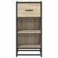 vidaXL Συρταριέρα Sonoma Δρυς 35,5x35x76 εκ. Επεξ. Ξύλο + Μέταλλο