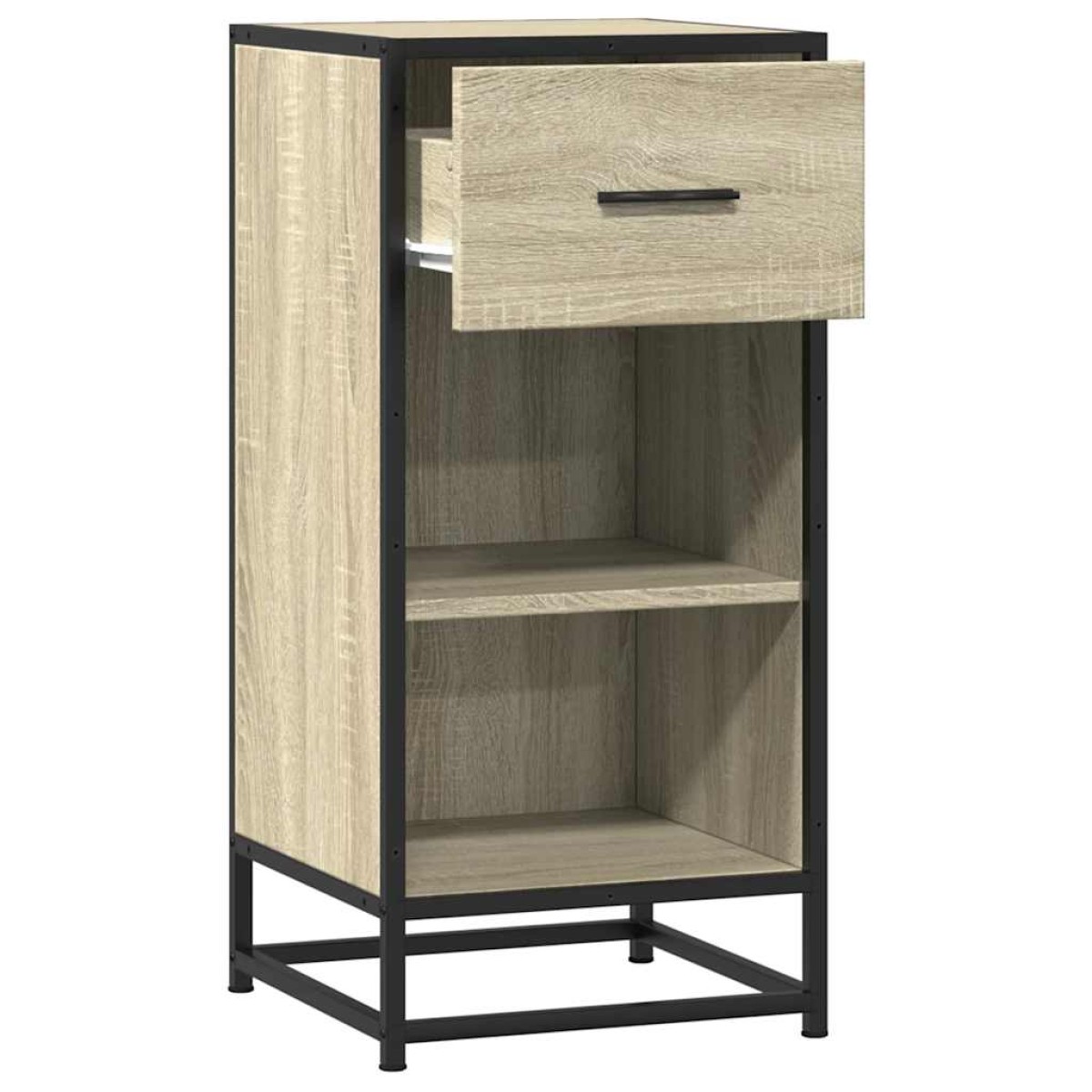 vidaXL Συρταριέρα Sonoma Δρυς 35,5x35x76 εκ. Επεξ. Ξύλο + Μέταλλο