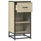 vidaXL Συρταριέρα Sonoma Δρυς 35,5x35x76 εκ. Επεξ. Ξύλο + Μέταλλο