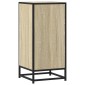 vidaXL Συρταριέρα Sonoma Δρυς 35,5x35x76 εκ. Επεξ. Ξύλο + Μέταλλο
