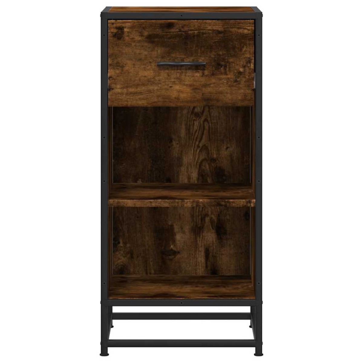 vidaXL Ραφιέρα Καπνιστή Δρυς 35,5x35x76 εκ. Επεξ. Ξύλο + Μέταλλο