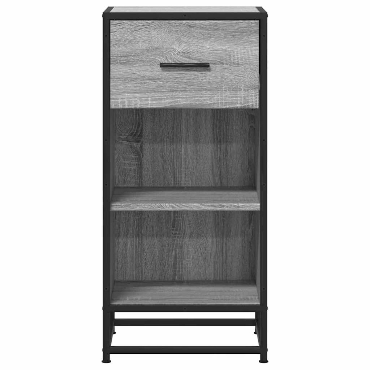 vidaXL Ραφιέρα Γκρι Sonoma 35,5x35x76 εκ. Επεξ. Ξύλο + Μέταλλο