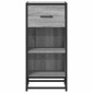 vidaXL Ραφιέρα Γκρι Sonoma 35,5x35x76 εκ. Επεξ. Ξύλο + Μέταλλο