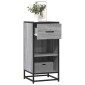 vidaXL Ραφιέρα Γκρι Sonoma 35,5x35x76 εκ. Επεξ. Ξύλο + Μέταλλο