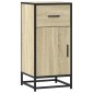 vidaXL Συρταριέρα Sonoma Δρυς 35,5x35x76 εκ. Επεξ. Ξύλο + Μέταλλο
