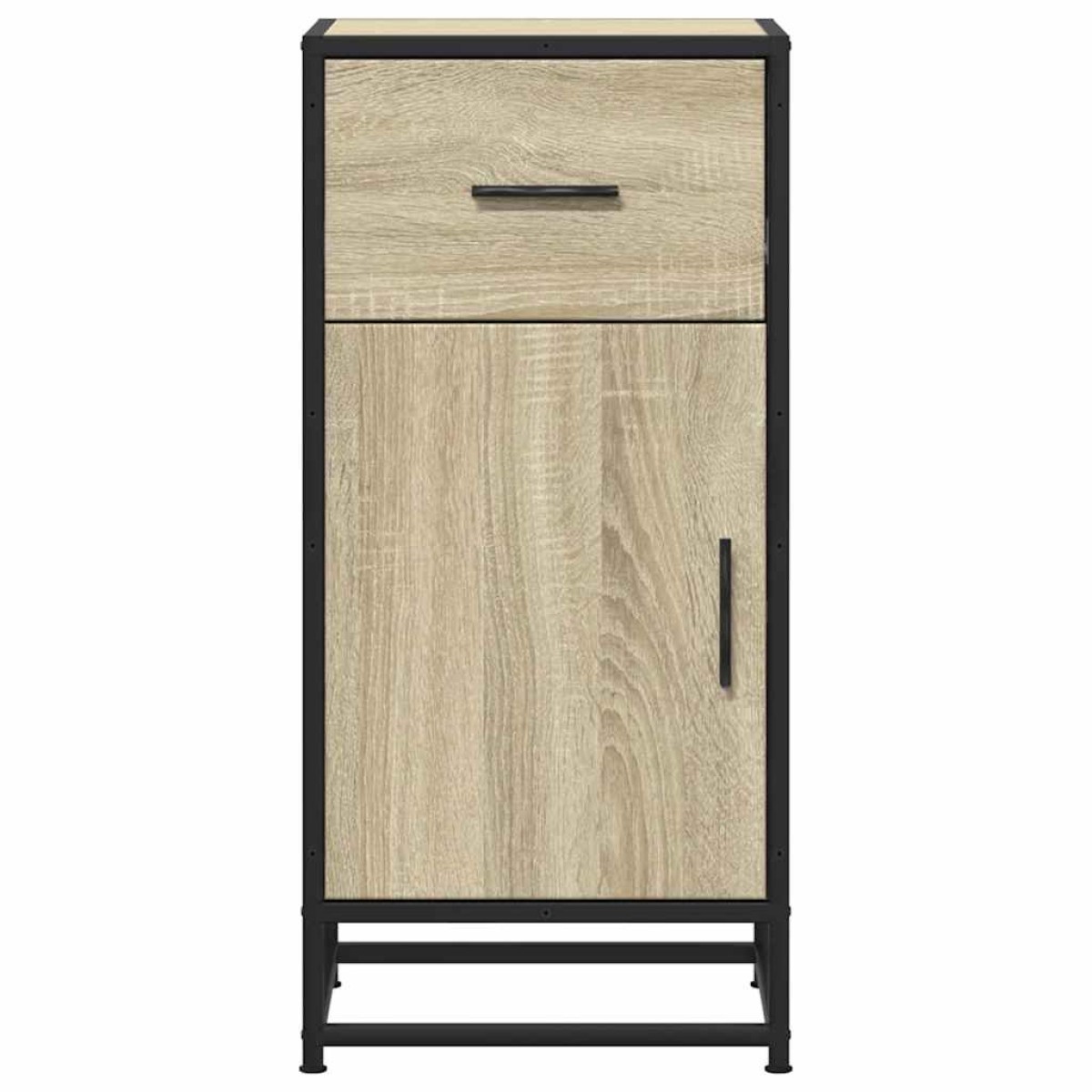 vidaXL Συρταριέρα Sonoma Δρυς 35,5x35x76 εκ. Επεξ. Ξύλο + Μέταλλο