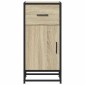 vidaXL Συρταριέρα Sonoma Δρυς 35,5x35x76 εκ. Επεξ. Ξύλο + Μέταλλο