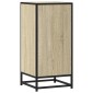 vidaXL Συρταριέρα Sonoma Δρυς 35,5x35x76 εκ. Επεξ. Ξύλο + Μέταλλο