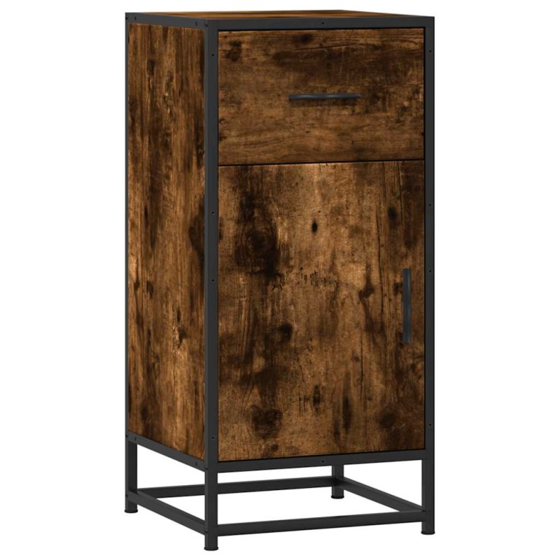 vidaXL Ραφιέρα Καπνιστή Δρυς 35,5x35x76 εκ. Επεξ. Ξύλο + Μέταλλο
