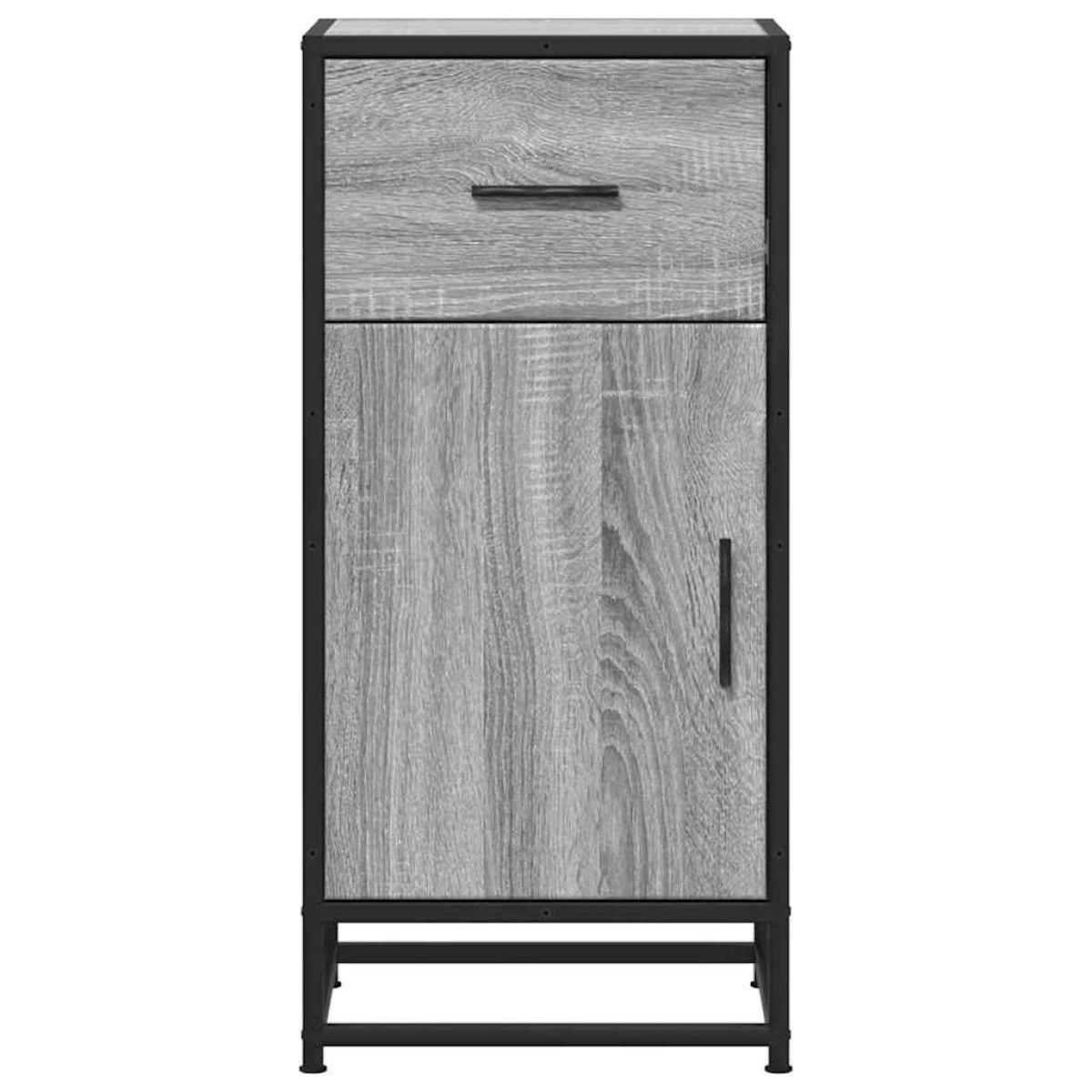 vidaXL Ραφιέρα Γκρι Sonoma 35,5x35x76 εκ. Επεξ. Ξύλο + Μέταλλο