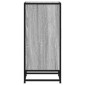 vidaXL Ραφιέρα Γκρι Sonoma 35,5x35x76 εκ. Επεξ. Ξύλο + Μέταλλο