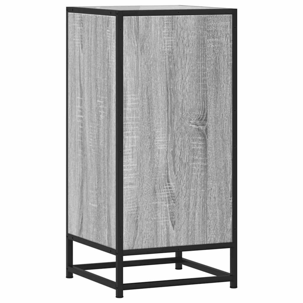 vidaXL Ραφιέρα Γκρι Sonoma 35,5x35x76 εκ. Επεξ. Ξύλο + Μέταλλο