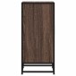 vidaXL Ραφιέρα Καφέ Δρυς 35,5x35x76 εκ. Επεξ. Ξύλο + Μέταλλο