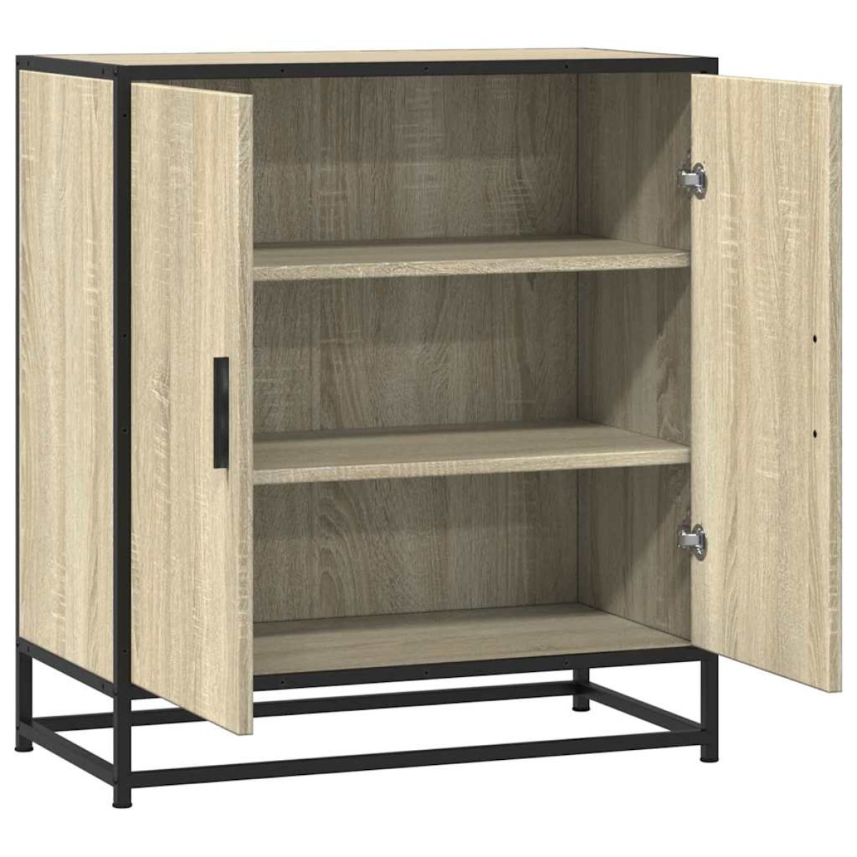 vidaXL Sideboard Sonoma Oak 68x35x76cm Κατασκευασμένο ξύλο και μέταλλο