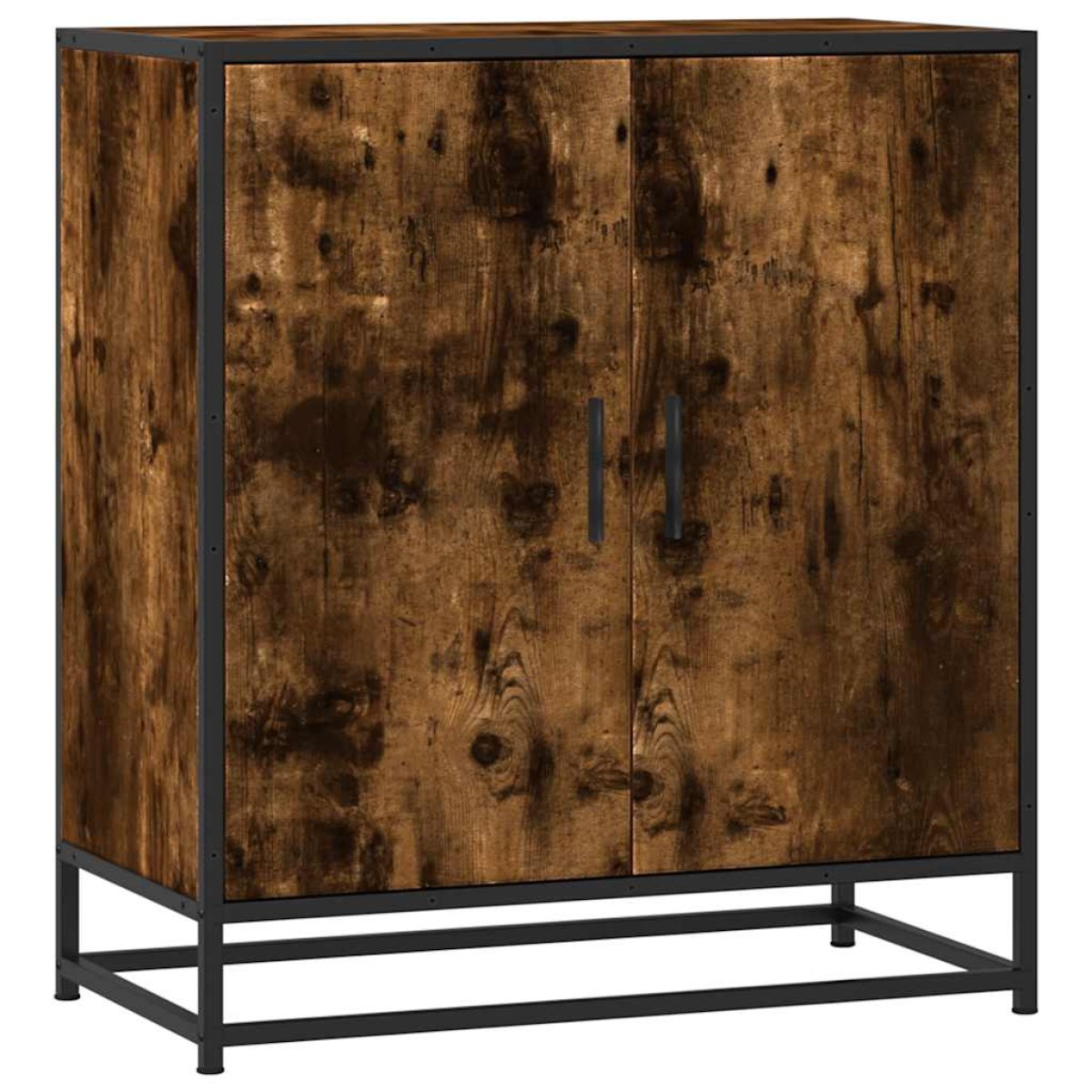 vidaXL Sideboard Καπνιστή βελανιδιά Κατασκευασμένο ξύλο και μέταλλο