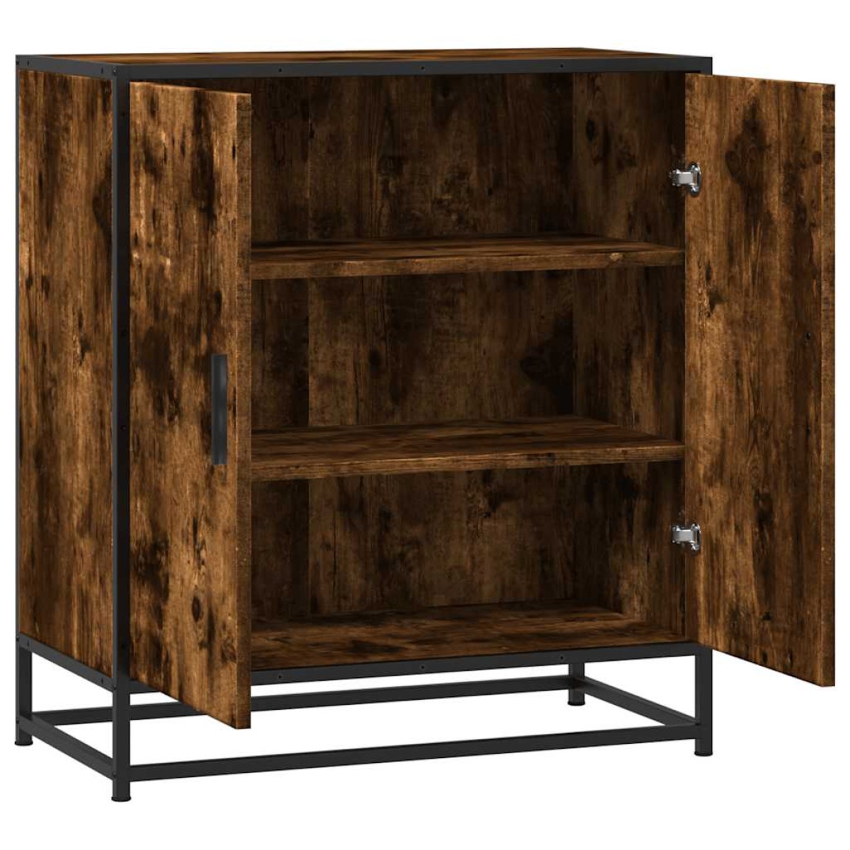vidaXL Sideboard Καπνιστή βελανιδιά Κατασκευασμένο ξύλο και μέταλλο