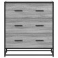 vidaXL Sideboard Grey Sonoma Κατασκευασμένο ξύλο και μέταλλο