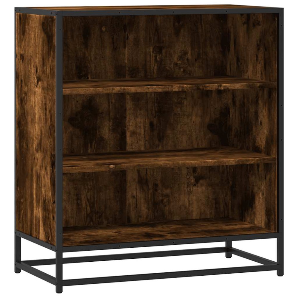 vidaXL Sideboard Καπνιστή βελανιδιά Κατασκευασμένο ξύλο και μέταλλο