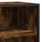 vidaXL Sideboard Καπνιστή βελανιδιά Κατασκευασμένο ξύλο και μέταλλο