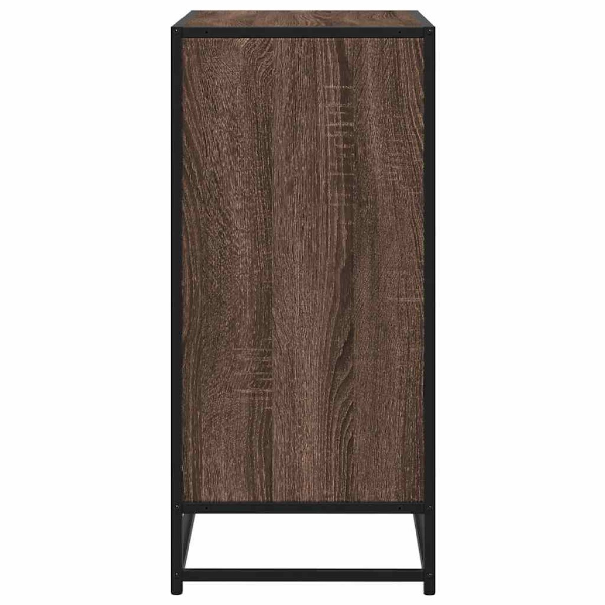 vidaXL Sideboard καφέ δρυς 68x35x76 cm Κατασκευασμένο ξύλο και μέταλλο