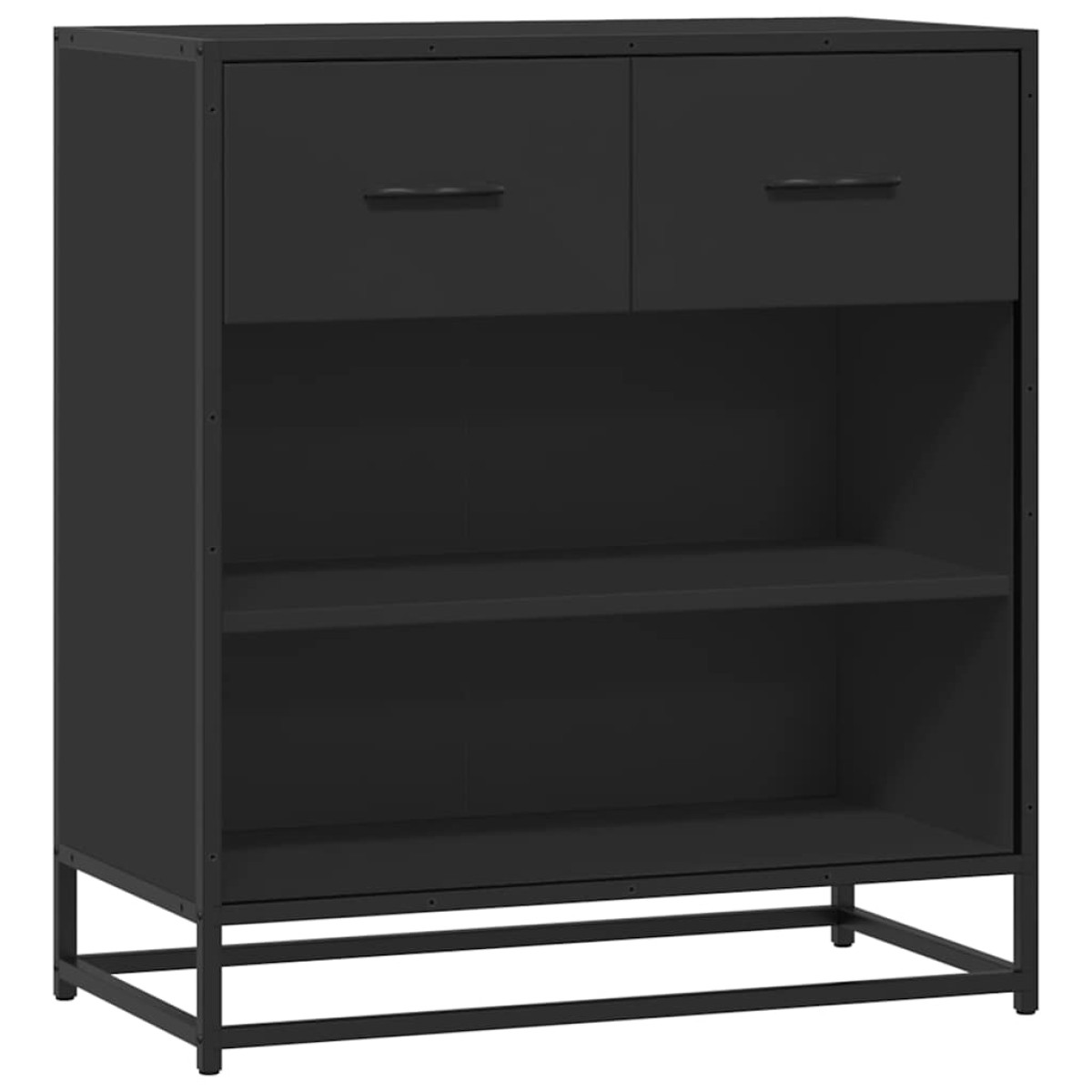 vidaXL Συρταριέρα Μαύρο 68x35x76 cm Κατασκευασμένο ξύλο