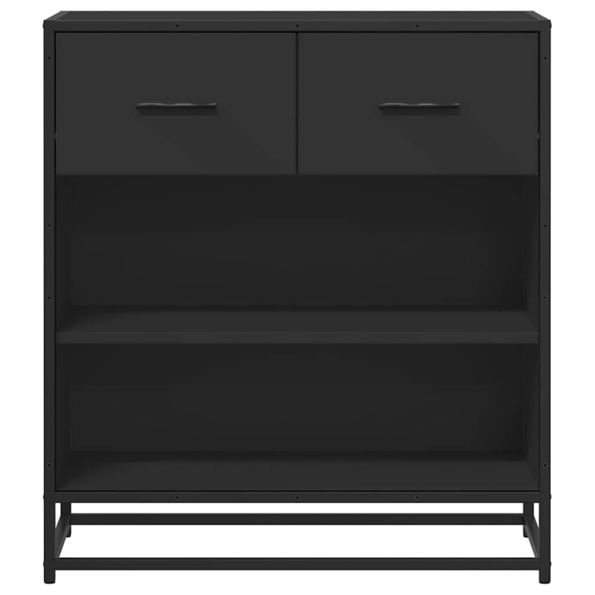 vidaXL Συρταριέρα Μαύρο 68x35x76 cm Κατασκευασμένο ξύλο