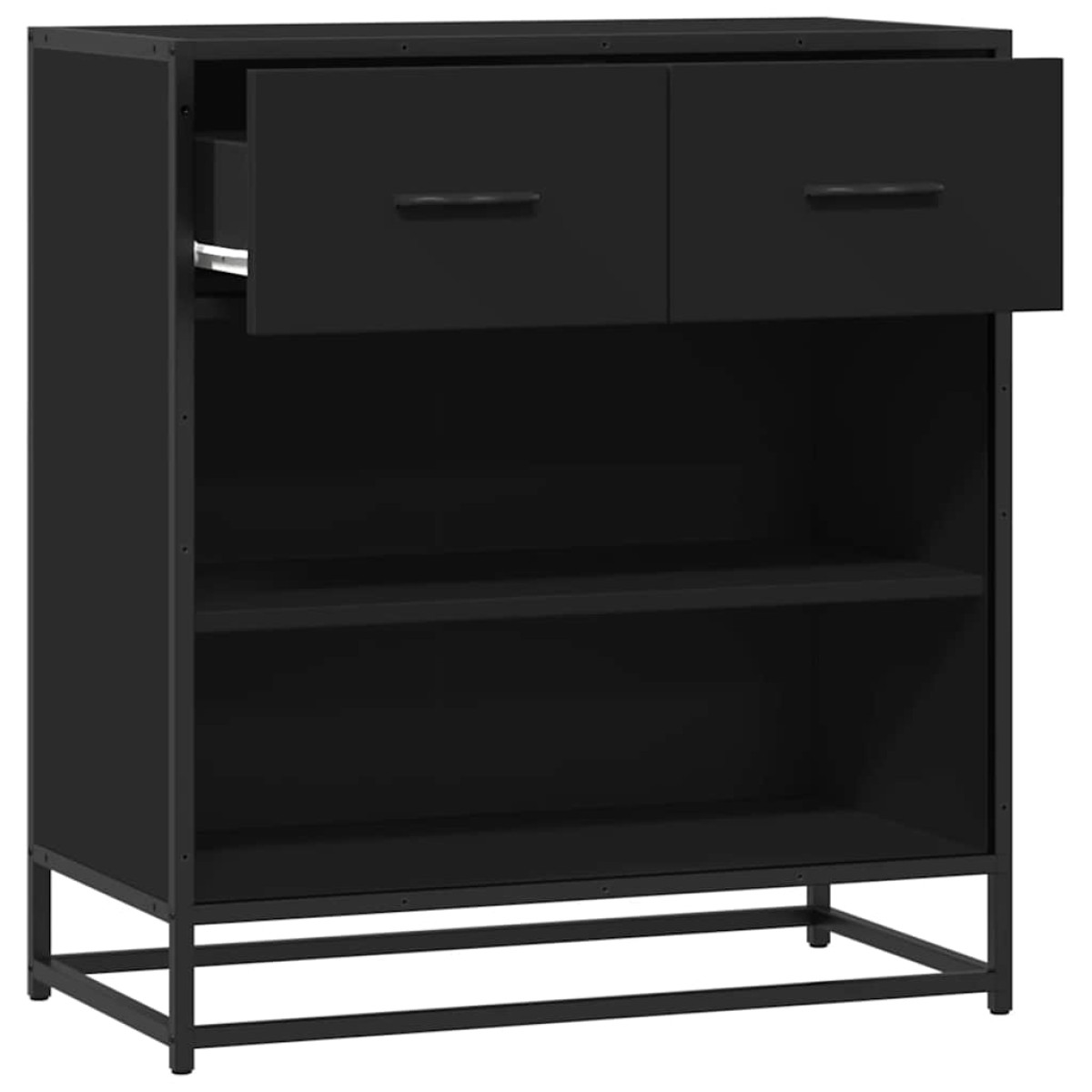 vidaXL Συρταριέρα Μαύρο 68x35x76 cm Κατασκευασμένο ξύλο