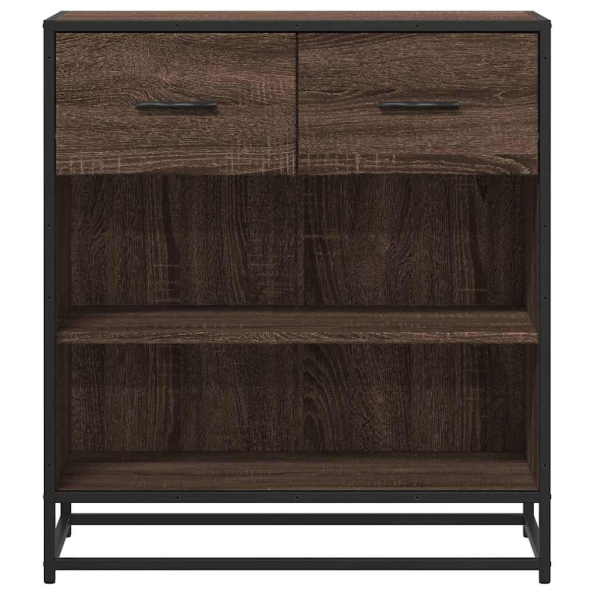 vidaXL Συρταριέρα καφέ δρυς 68x35x76 cm Κατασκευασμένο ξύλο