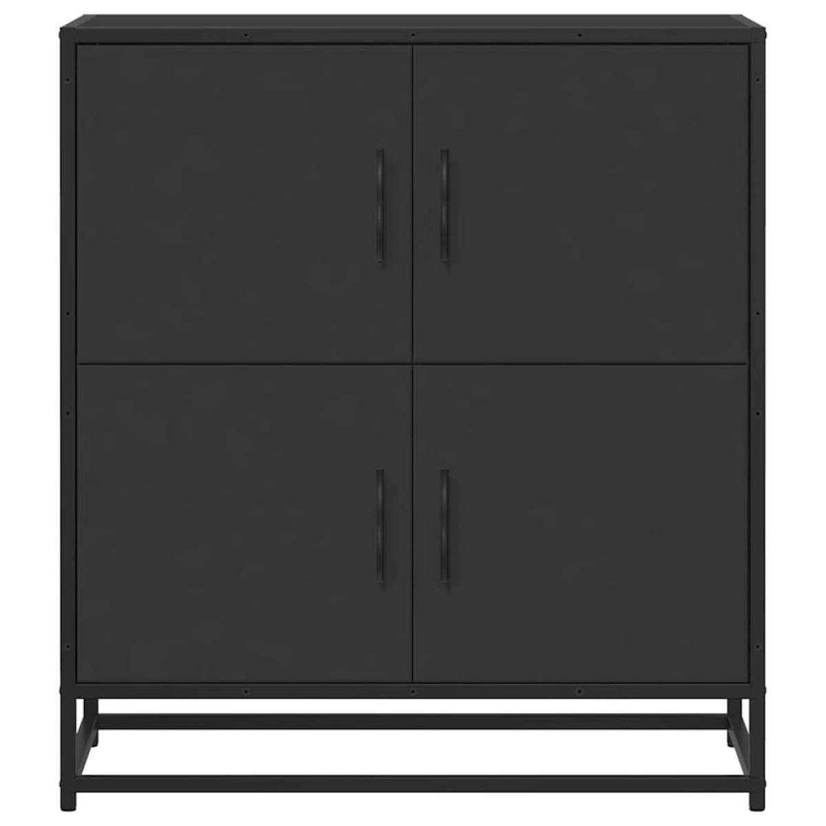 vidaXL Συρταριέρα Μαύρο 68x35x76 cm Κατασκευασμένο ξύλο